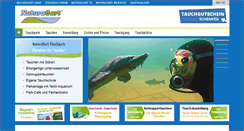 Desktop Screenshot of naturagart-tauchpark.de